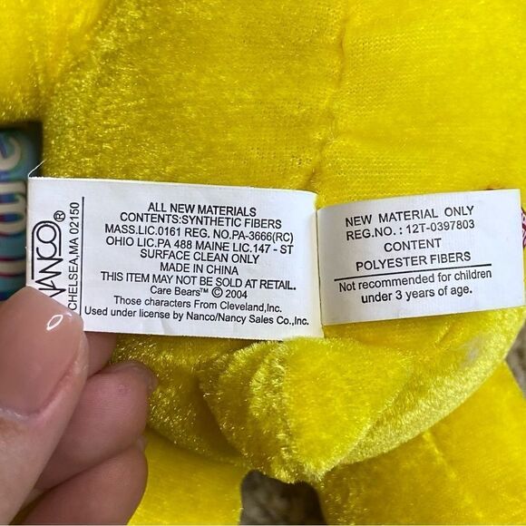 NWT VTG 2004 Care Bears 8.5'' Sunshine Bear Stuffed Animal Collectable - Picture 5 of 7